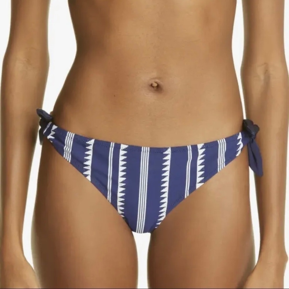 LEMLEM Nunu Side Tie Women’s Bikini Bottoms Navy Size - Large $95